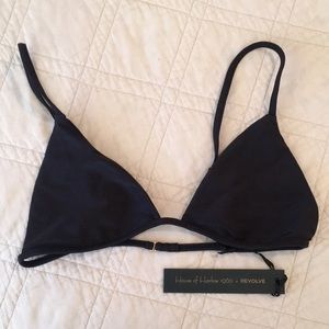 House of Harlow Darian black bikini top